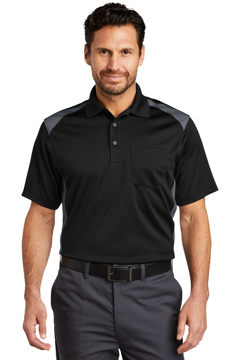 Picture of CornerStone Select Snag-Proof Two Way Colorblock Pocket Polo. CS416