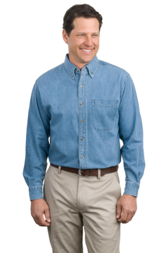 Picture of Port Authority Long Sleeve Denim Shirt. S600