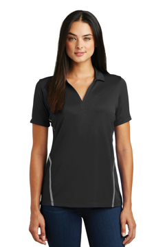 Picture of Sport-Tek Ladies Contrast PosiCharge Tough Polo . LST620