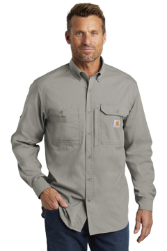 Picture of Carhartt Force Ridgefield Solid Long Sleeve Shirt. CT102418