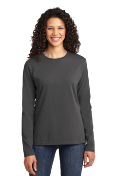 Picture of Port & Company Ladies Long Sleeve Core Cotton Tee. LPC54LS