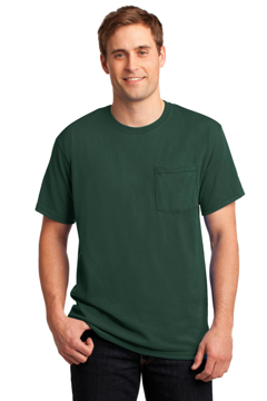 Picture of JERZEES - Dri-Power 50/50 Cotton/Poly Pocket T-Shirt. 29MP