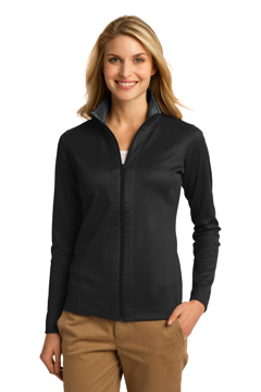 Picture of Port Authority Ladies Vertical Texture Full-Zip Jacket. L805