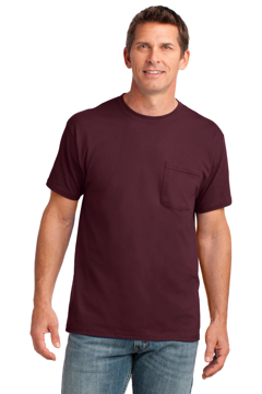 Picture of Port & Company Core Cotton Pocket Tee. PC54P