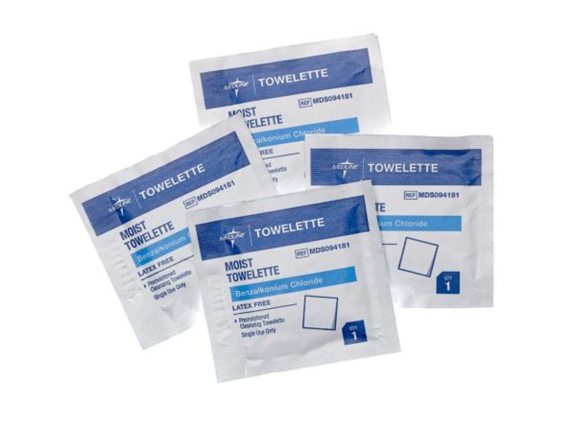 Picture of Benzalkonium Chloride Towelettes 100/box