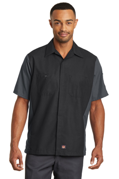 Picture of Red Kap Short Sleeve Ripstop Crew Shirt. SY20