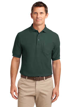 Picture of Port Authority Silk Touch Polo with Pocket. K500P