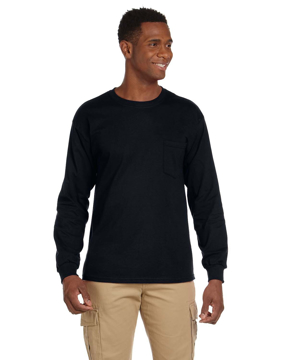 Picture of Gildan Adult Ultra Cotton® Long-Sleeve Pocket T-Shirt