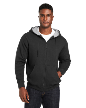Picture of Harriton Men's ClimaBlocT Lined Heavyweight Hooded Sweatshirt
