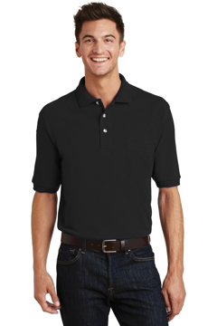 Picture of Port Authority Heavyweight Cotton Pique Polo with Pocket. K420P