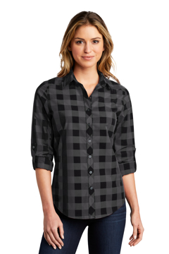 Picture of Port Authority Ladies Everyday Plaid Shirt. LW670