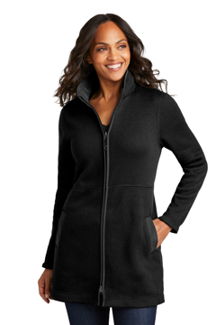 Picture of Port Authority Ladies Arc Sweater Fleece Long Jacket L425