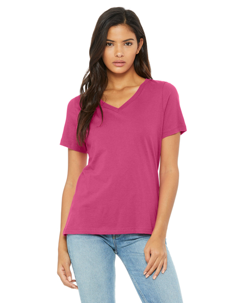 Picture of Bella + Canvas Ladies' Relaxed Jersey V-Neck T-Shirt