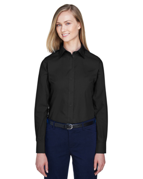 Picture of Devon & Jones Ladies' Crown Collection® Solid Broadcloth Woven Shirt