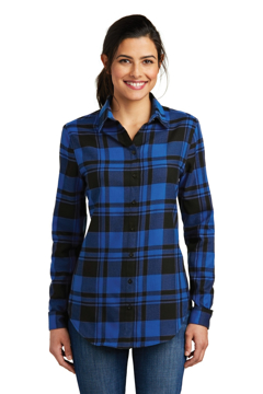 Picture of Port Authority Ladies Plaid Flannel Tunic . LW668