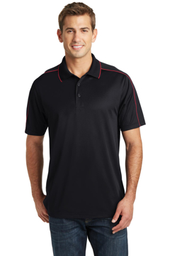 Picture of Sport-Tek Micropique Sport-Wick Piped Polo. ST653
